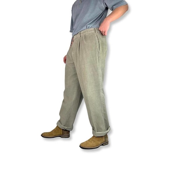 パンツ 90s DOCKERS corduroy 2tuck pants Vintage Y2K Dockers Corduroy Cargo Pants Skater Preppy Baggy